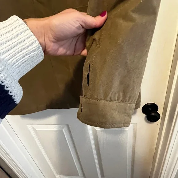 RAINFOREST Men's Utility Jacket Olive Military Style Button Up Barn Cores Size M - Picture 14 of 14